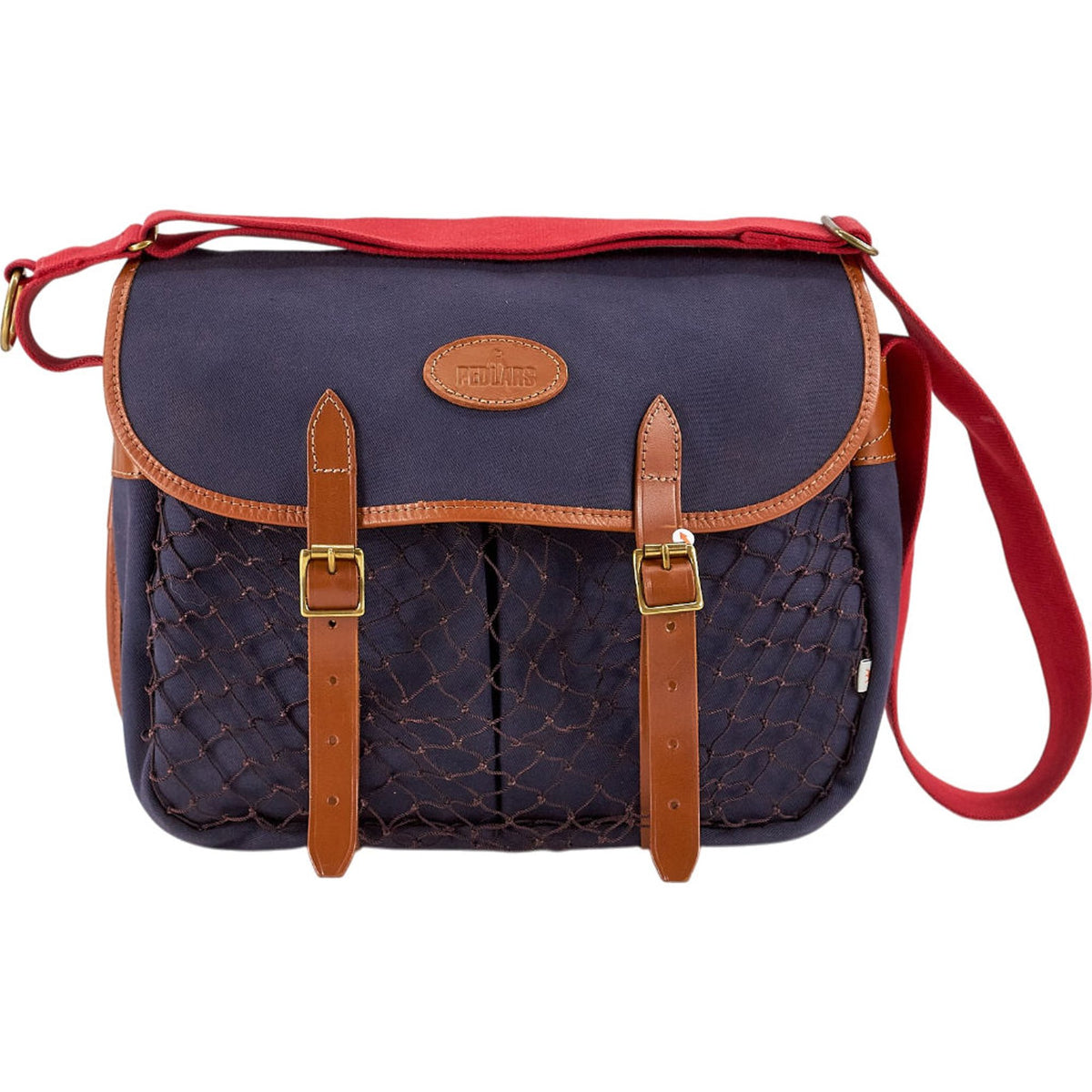 Pedlars Blue Canvas Leather Bag