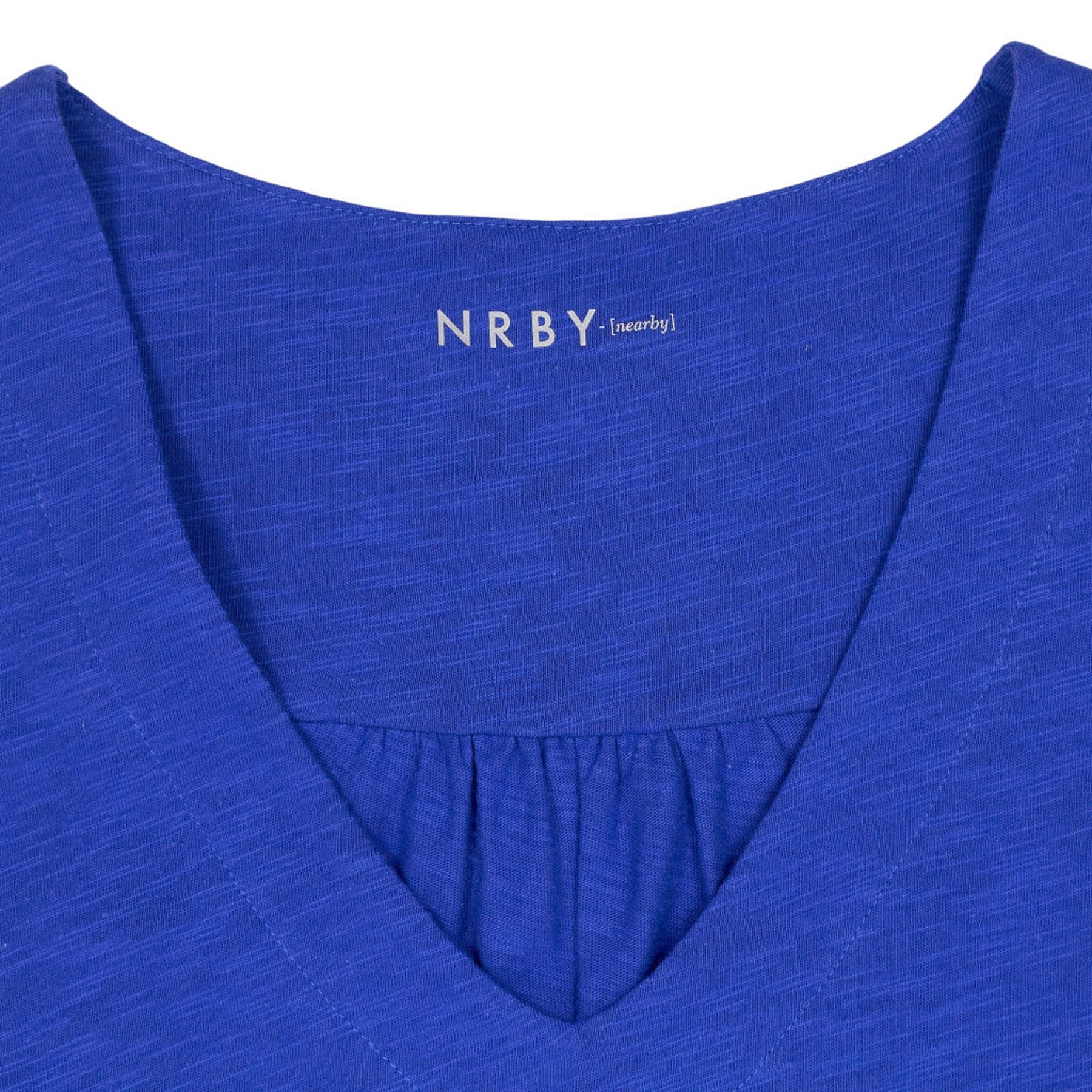 NRBY Blue Cotton Midi Dress
