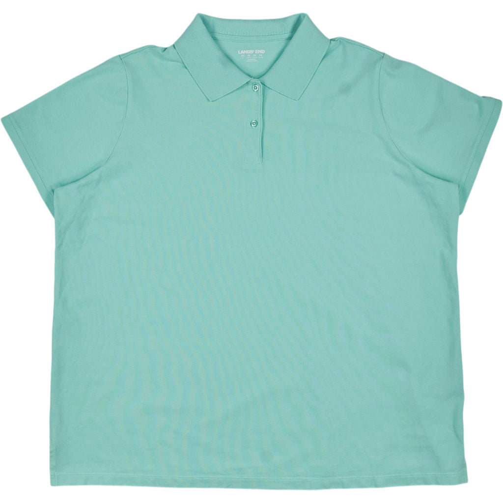 Lands' End Aqua Polo Shirt