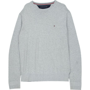 Tommy Hilfiger Grey Cotton Silk Jumper L