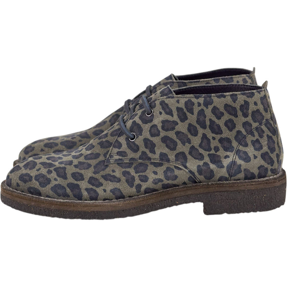 YMC Leopard Print Desert Boots