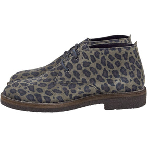 YMC Leopard Print Desert Boots