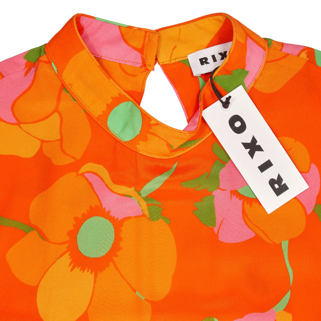 Rixo Coral Magnolia Lucy Dress
