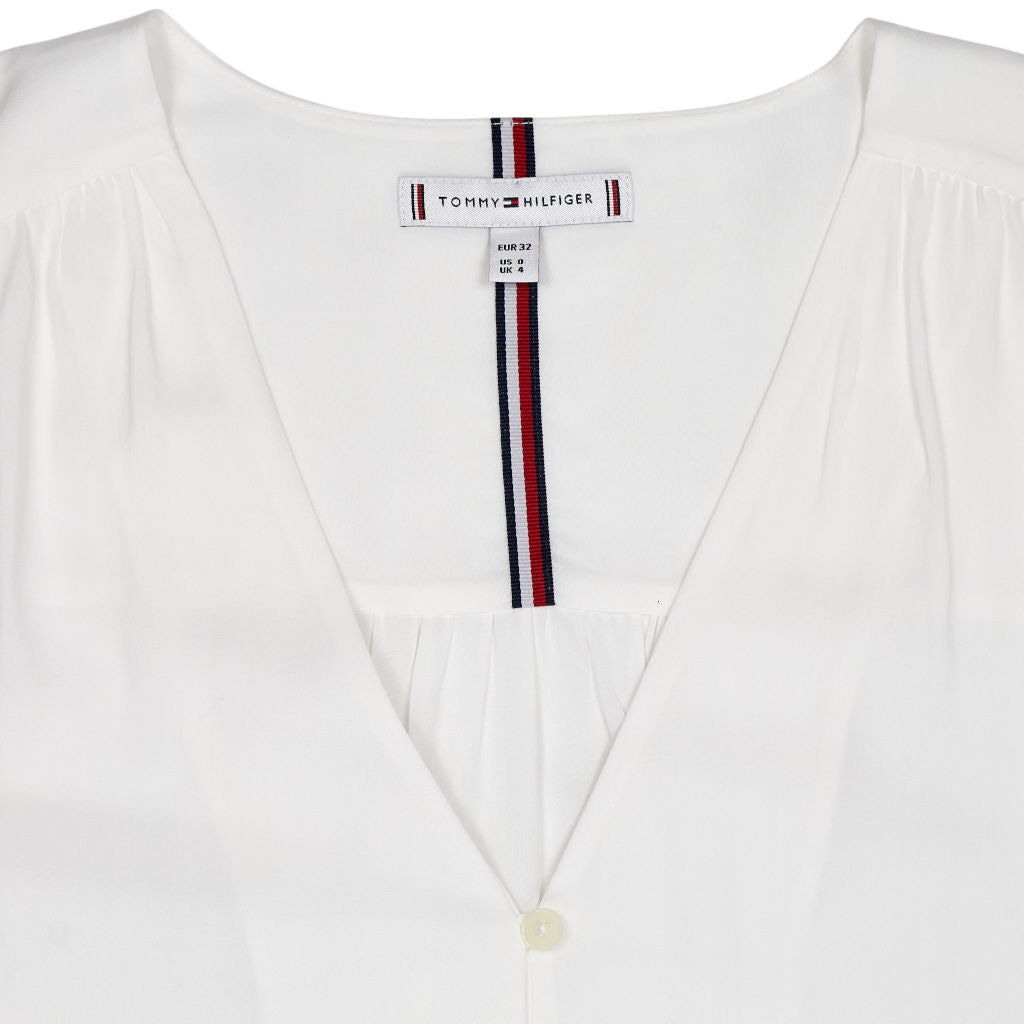 Tommy Hilfiger White Long Sleeve Blouse