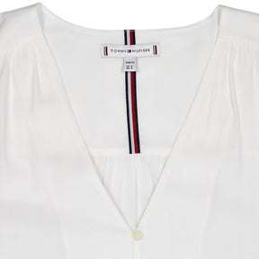 Tommy Hilfiger White Long Sleeve Blouse