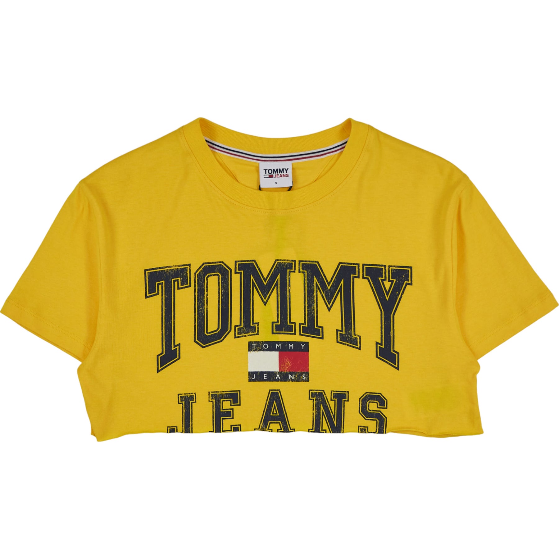 Tommy Yellow Baby Crop T-Shirt