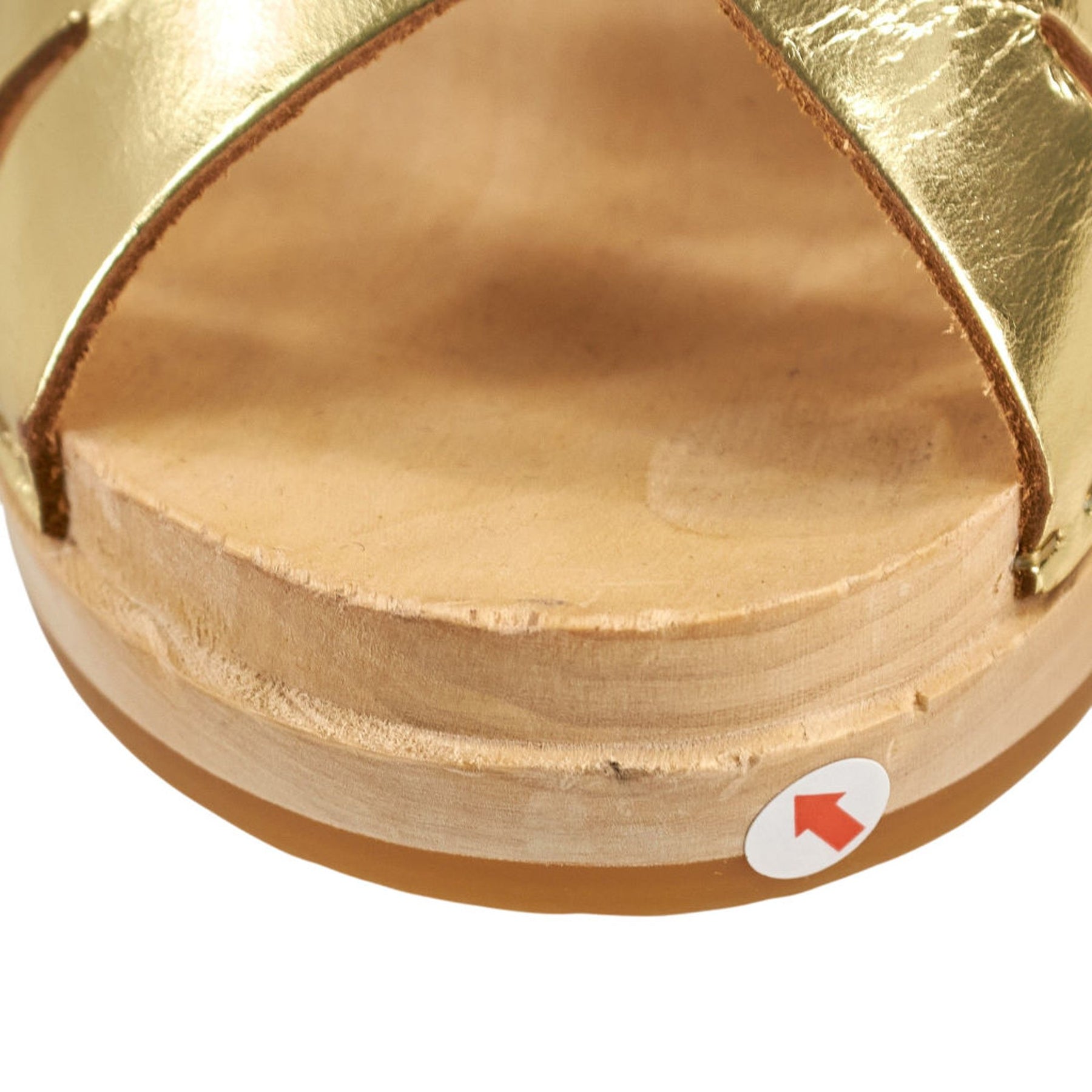 YOUYOU Gold Leather Sandals