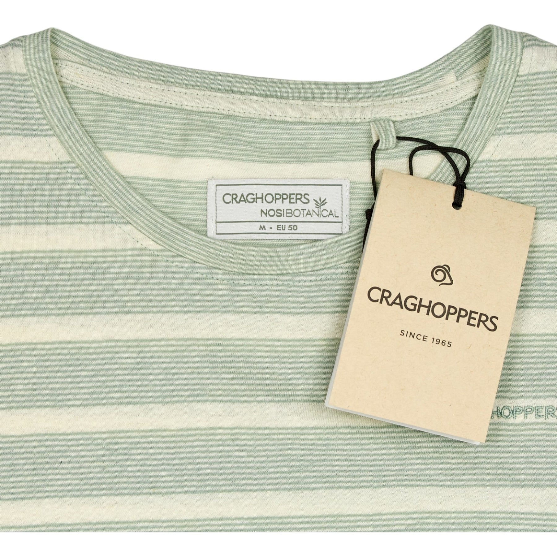 Craghoppers Aloe Green Striped T-Shirt