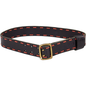 Voss Black Red Leather Belt