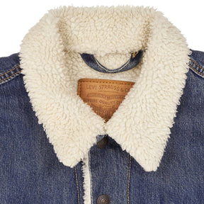 Levi's Blue Denim Sherpa Jacket