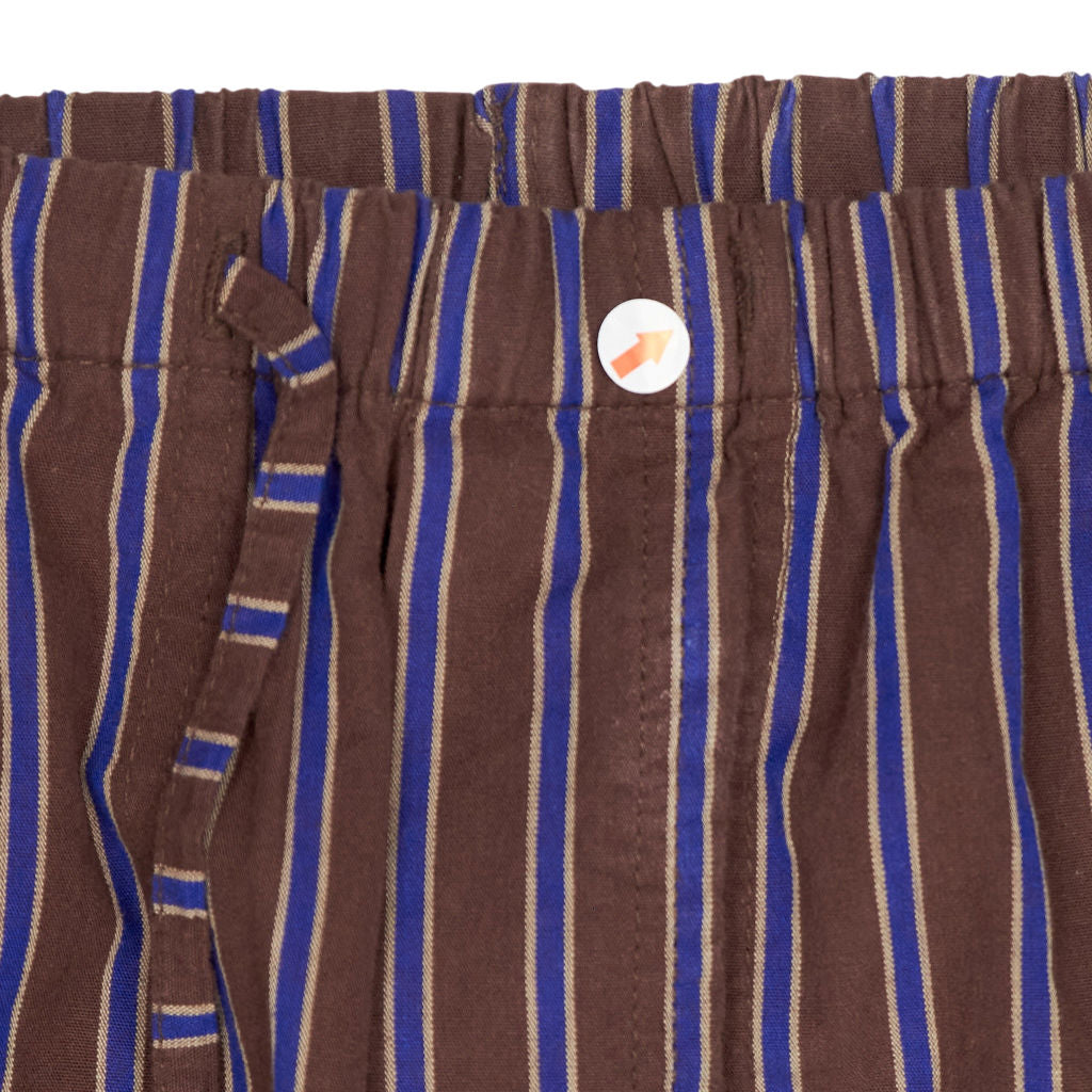 Hush Chocolate Stripe Cotton Trousers