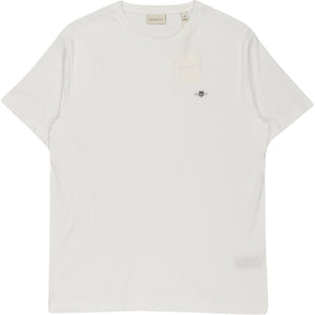 Gant White Reg Shield SS T-Shirt