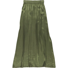 Strong Girls Club Green Viscose Midi Skirt