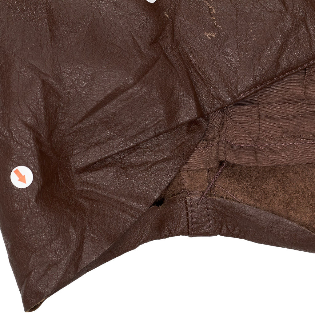 Vintage Pia Rucci Brown Leather Studded Jacket