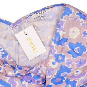 Omnes Purple Floral Long Sleeve Top