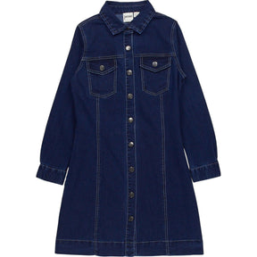 Joanie Dark Wash Denim Shirt Dress