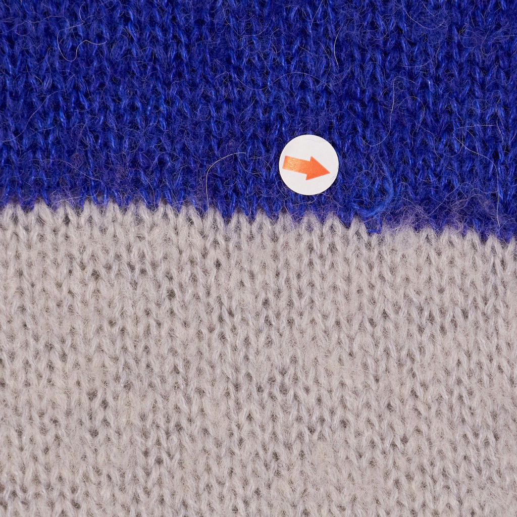 Hush Blue Striped Knit Jumper