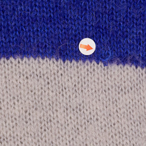 Hush Blue Striped Knit Jumper