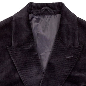 Moss Black Corduroy Slim Fit Jacket