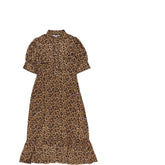 WYSE  Leopard Print Midi Dress