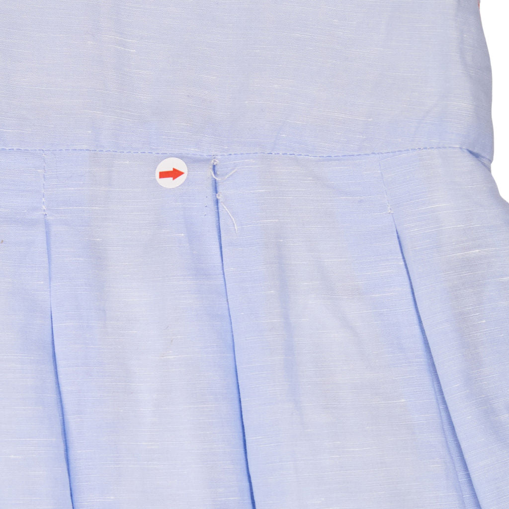 Casey Blue Cotton Blend Dress