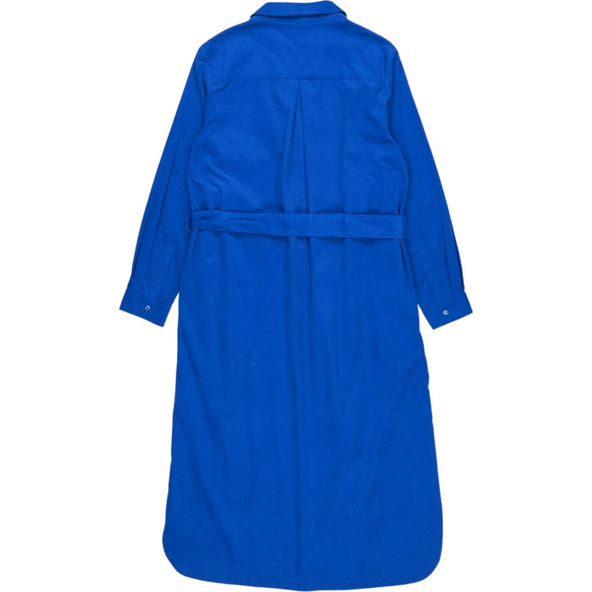 NRBY Blue Cotton Belted Shirt Dress