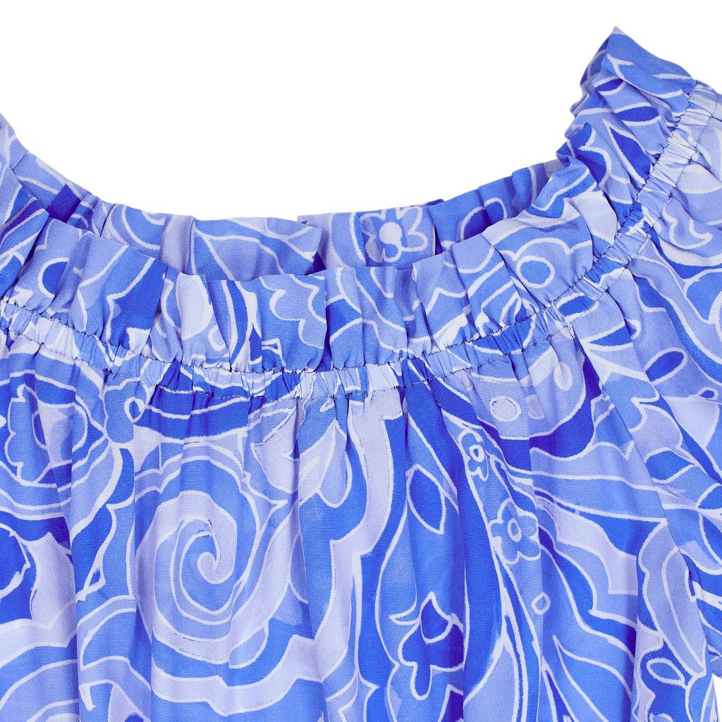 NRBY Blue Off Shoulder Antonia Top