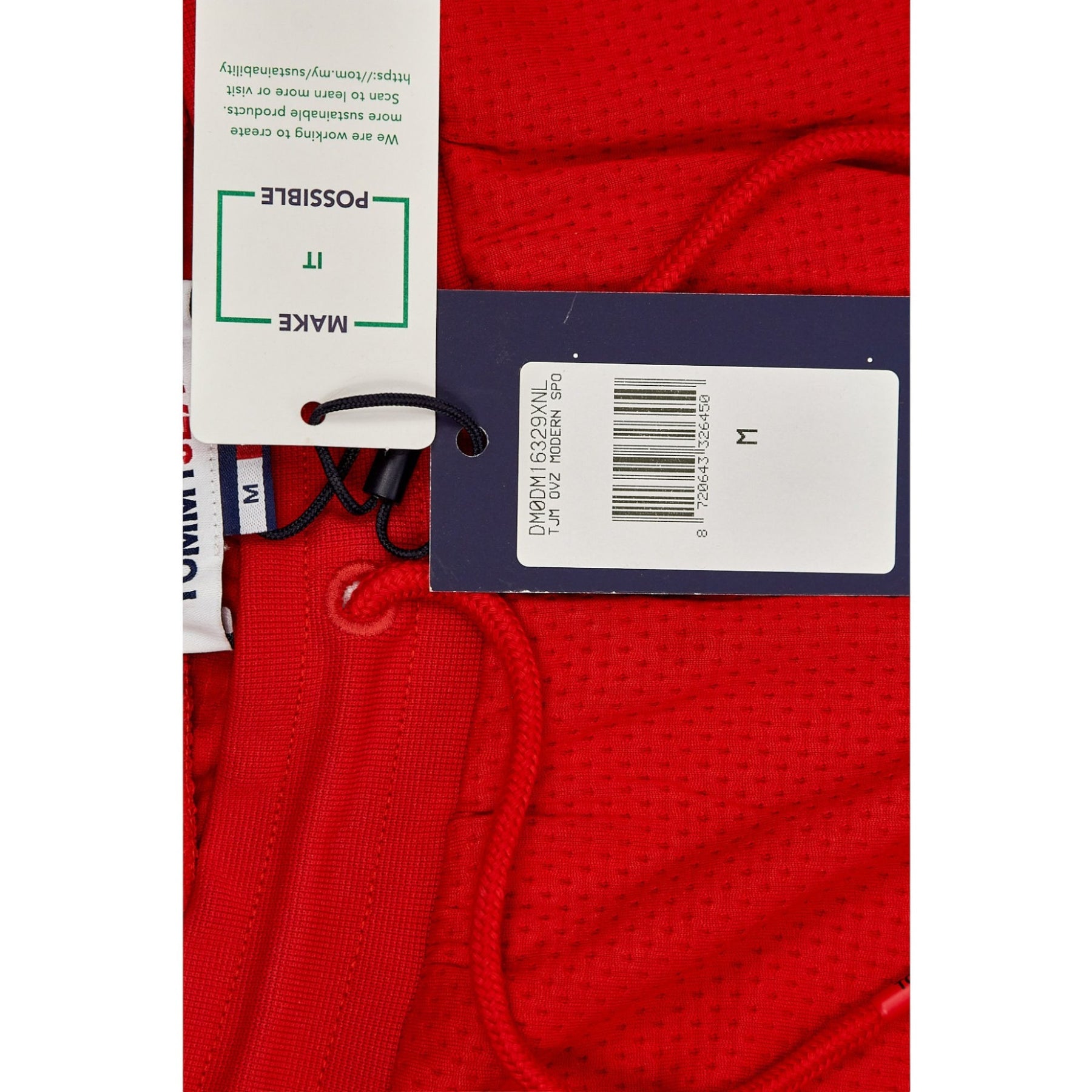 Tommy Jeans Red USA Logo Shorts