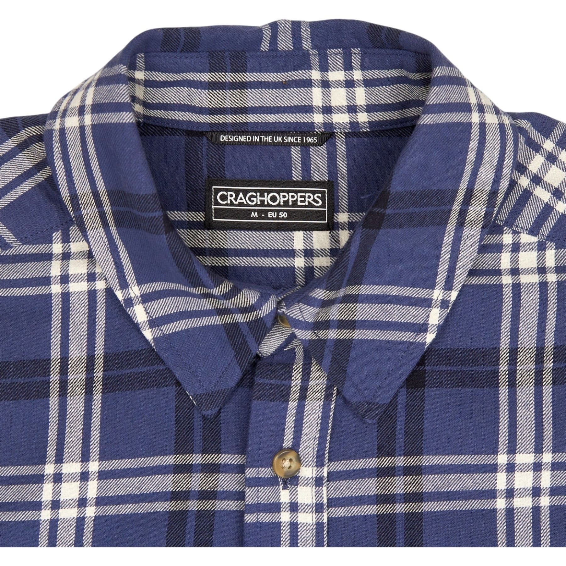 Craghoppers Blue Check Long Sleeve Shirt