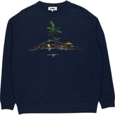 YMC Navy Embroidered Sweatshirt