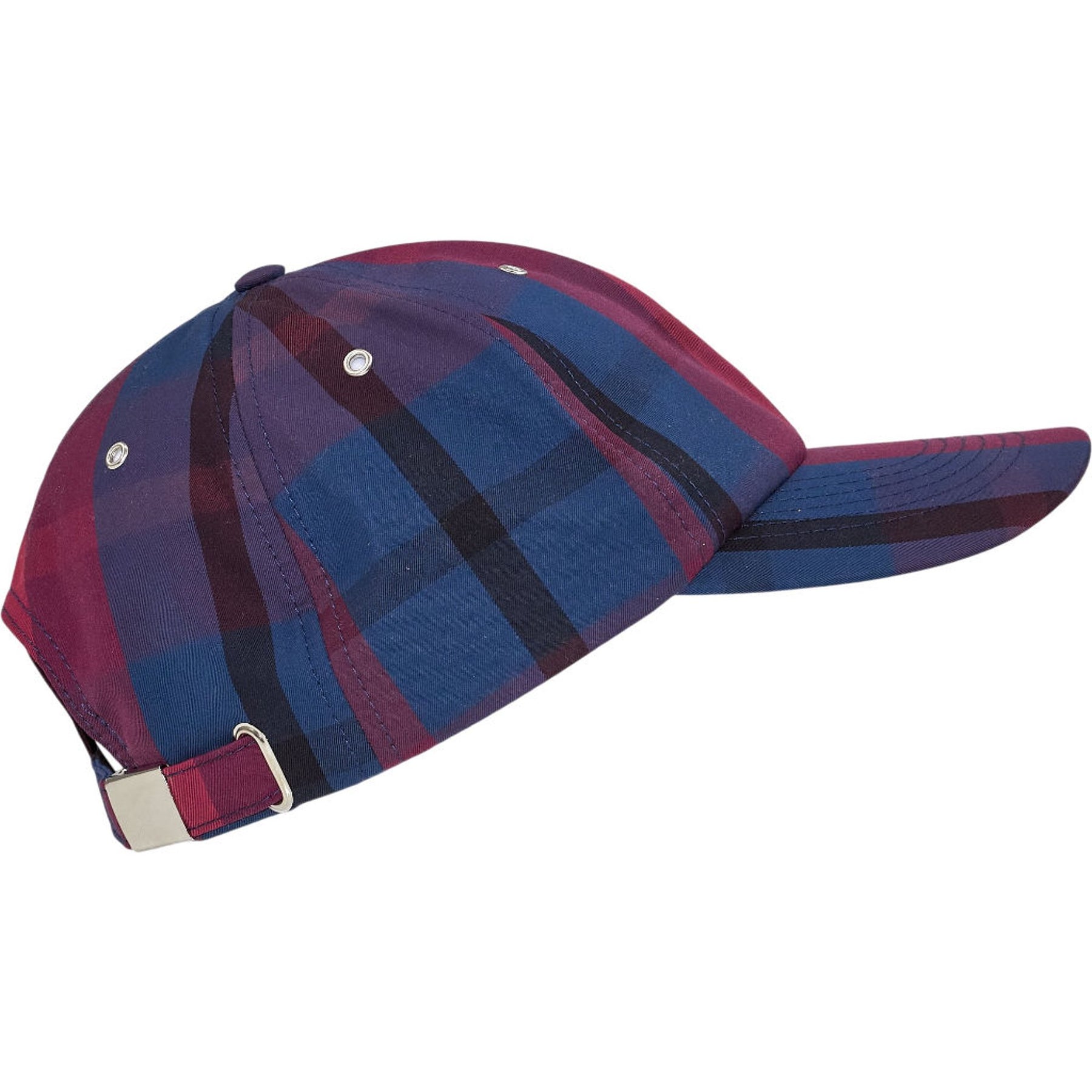 YMC Blue Red Check Baseball Cap