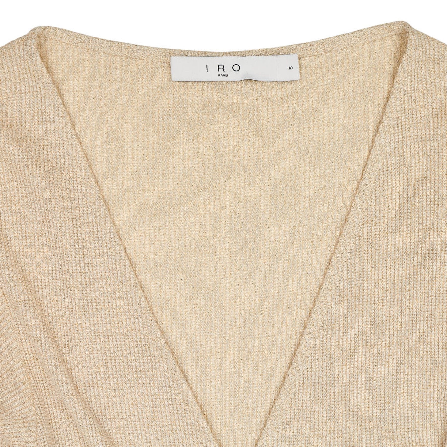 IRO Beige Wrap Knit Top