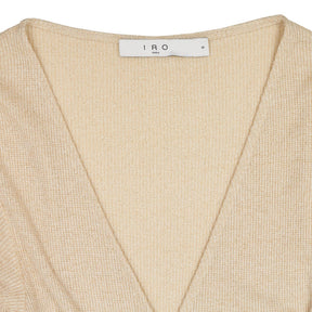 IRO Beige Wrap Knit Top