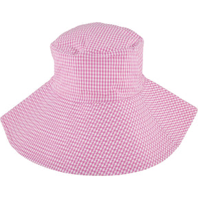 NGOrder Pink Gingham Bucket Hat Embroidered Patch