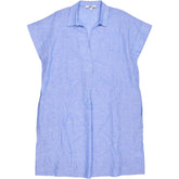NRBY Blue Linen Shirt Dress