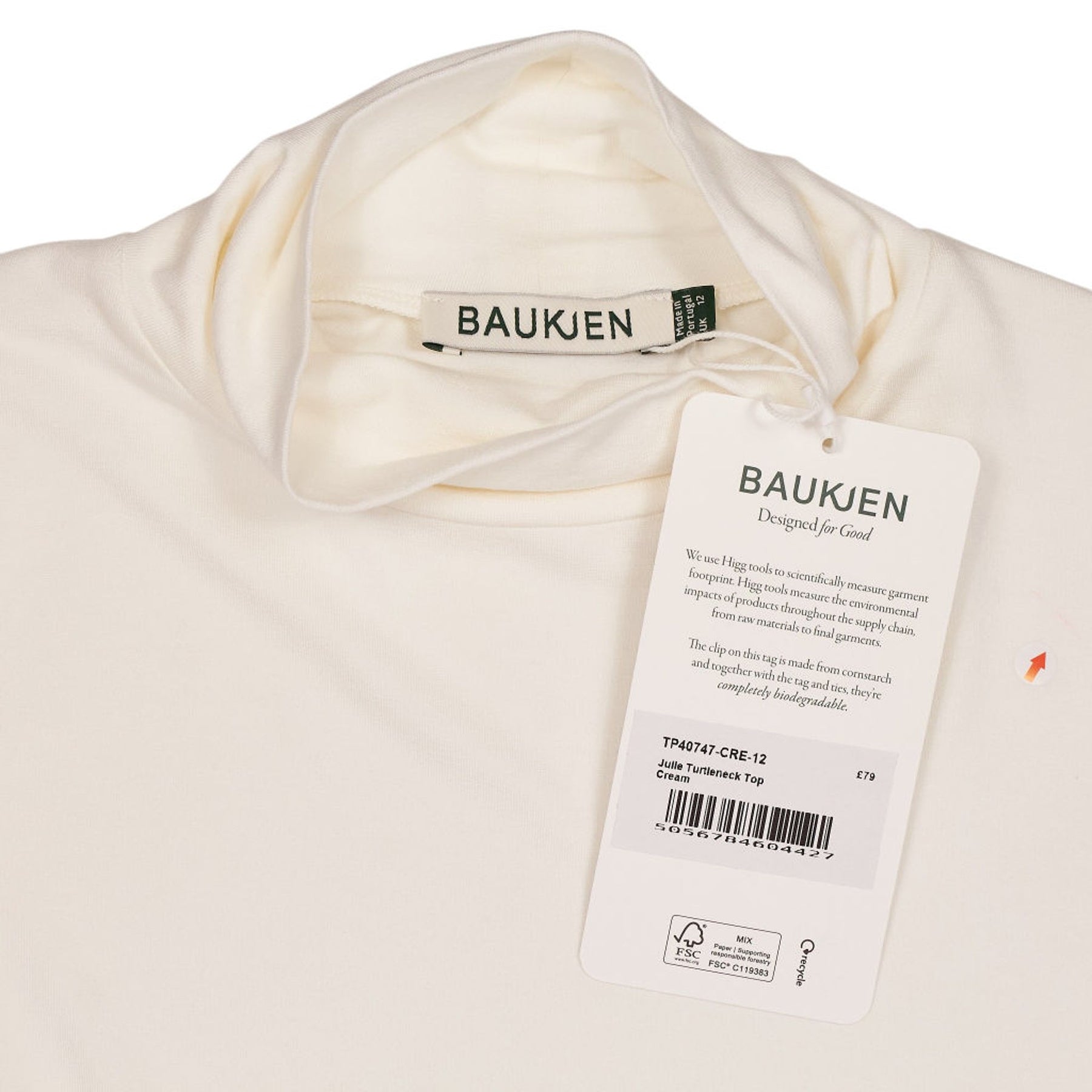 Baukjen Cream Julie Turtleneck Top