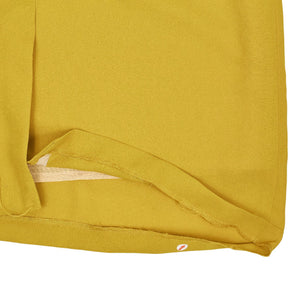 Farhi Mustard Ruched Dress