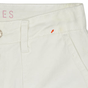OMNES White Cotton Wide-Leg Trousers