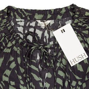 Hush Charcoal Print Cotton Top