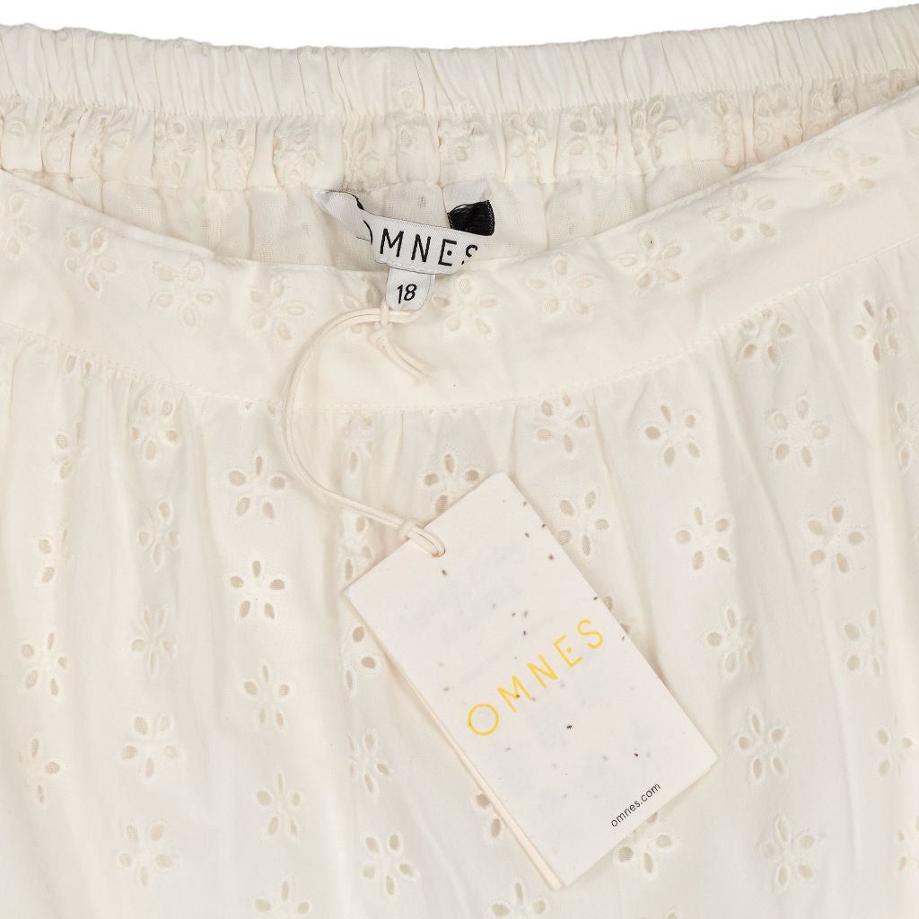 Omnes White Tiered Skirt