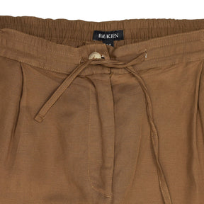 Baukjen Brown Viscose Linen Trousers