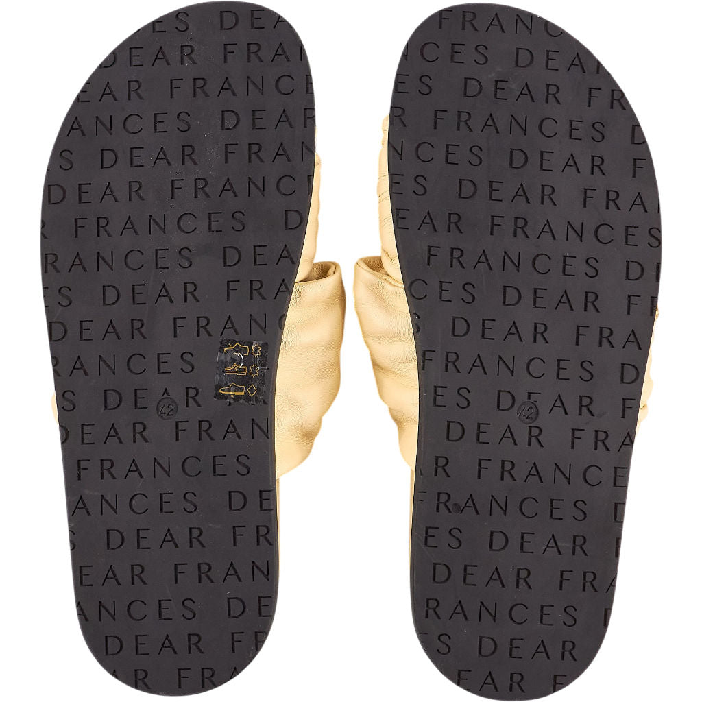Dear Frances Beige Knotted Sandals