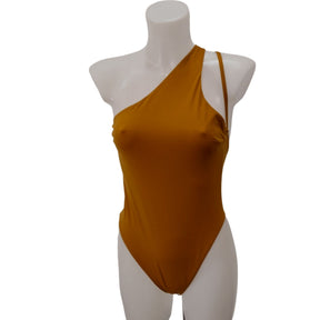 Calvin Klein Tangelo One Shoulder Swimsuit