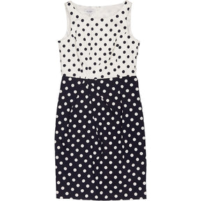 Hobbs Black White Polka Dot Dress