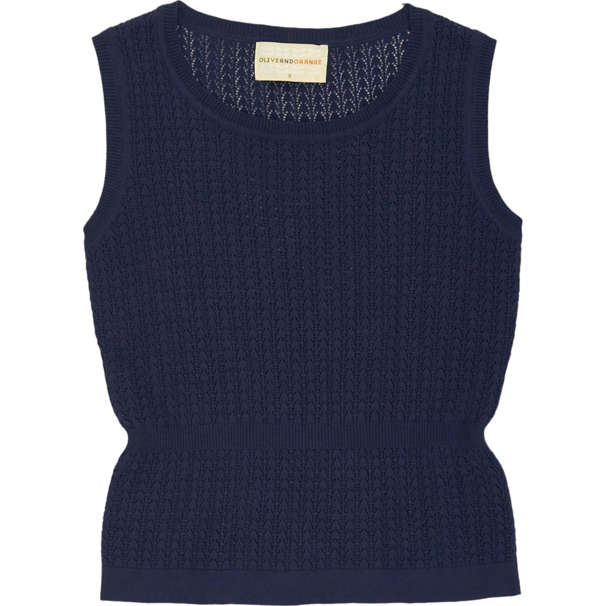 OliveandOrange Navy Knit Top