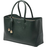 Aspinal Green Leather Handbag