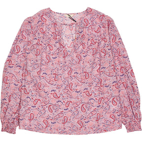 Hush Red Pink Gilda Paisley Blouse