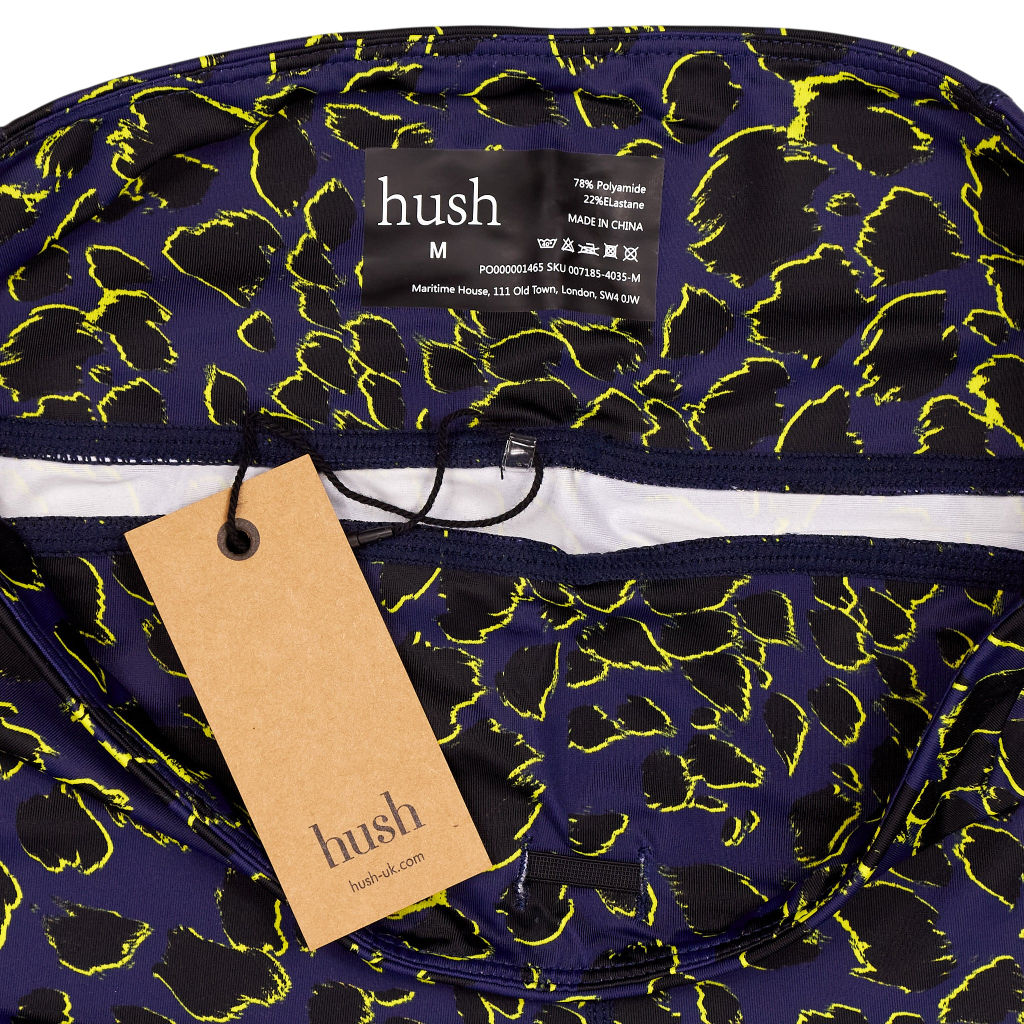 Hush Blue Yellow Aero Printed Active Leggings
