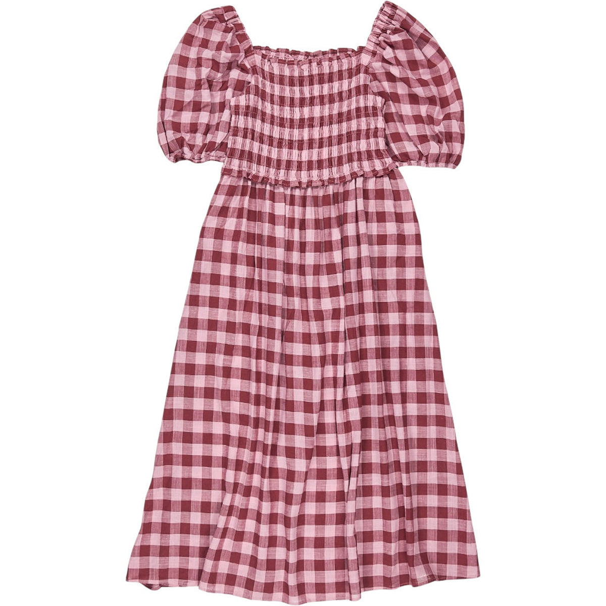 Baukjen Pink Gingham Davina Dress