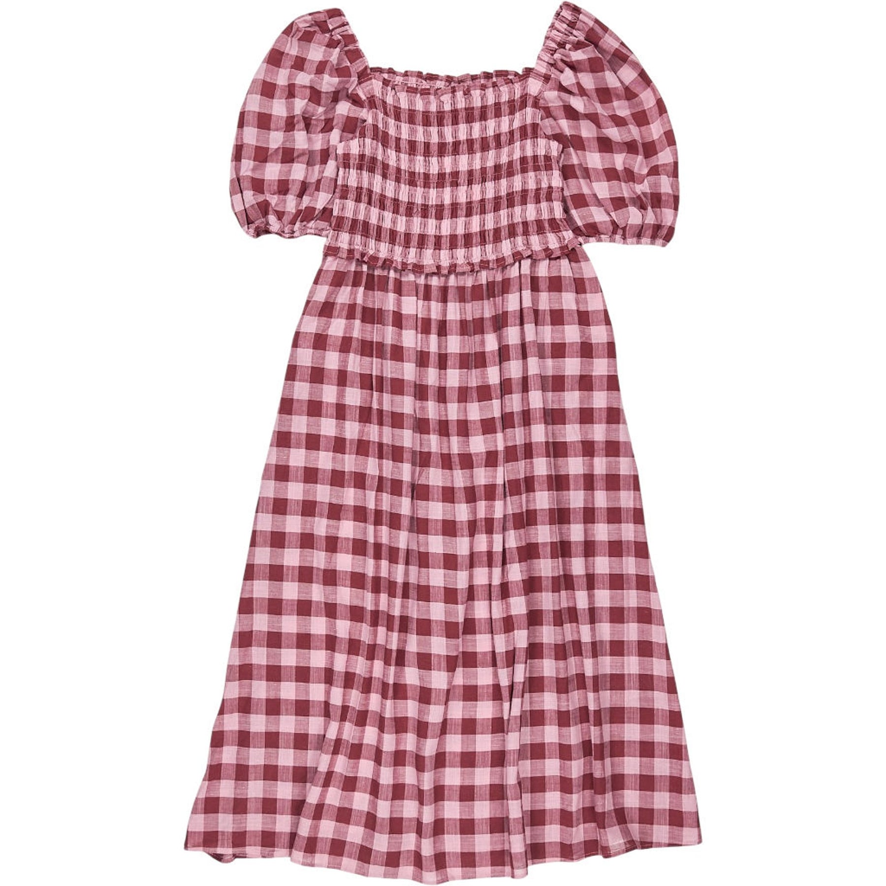Baukjen Pink Gingham Davina Dress